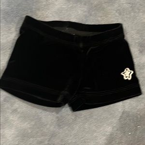 Velour GK gymnastics shorts